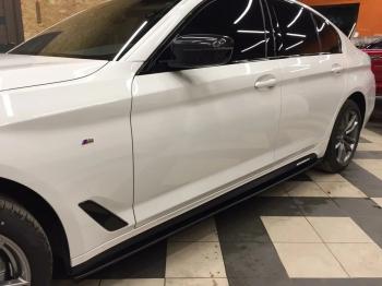 10 999 р. Пластиковые накладки M-порогов BMW 5 серия G30 дорестайлинг, седан (2016-2020)  с доставкой в г. Майкоп. Увеличить фотографию 6