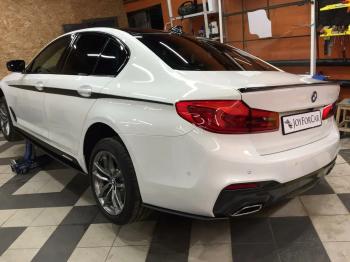 10 999 р. Пластиковые накладки M-порогов BMW 5 серия G30 дорестайлинг, седан (2016-2020)  с доставкой в г. Майкоп. Увеличить фотографию 9