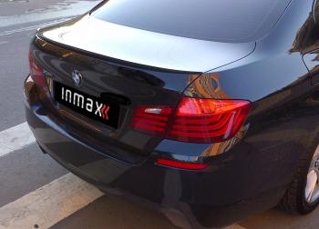 6 999 р. Лип спойлер M5  BMW 5 серия  F10 (2009-2017) седан дорестайлинг, рестайлинг, седан (цвет: черный глянец)  с доставкой в г. Майкоп. Увеличить фотографию 3