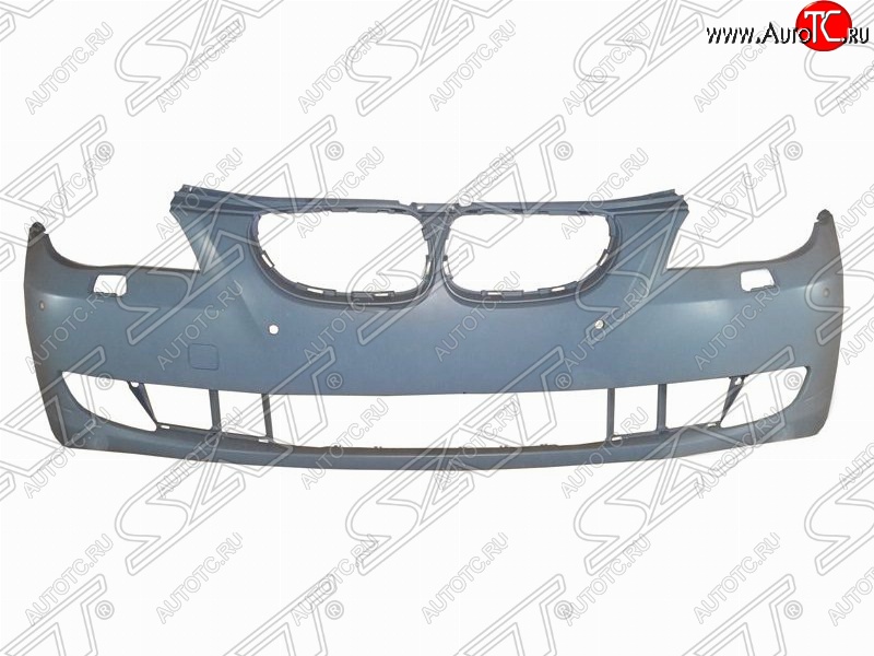 7 249 р. Передний бампер SAT (под омыватели и сонары, пр-во Тайвань) BMW 5 серия E60 седан дорестайлинг (2003-2007) (Неокрашенный)  с доставкой в г. Майкоп