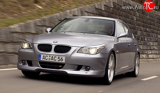 4 999 р. Накладка AC Schnitzer на передний бампер BMW 5 серия E60 седан дорестайлинг (2003-2007)  с доставкой в г. Майкоп