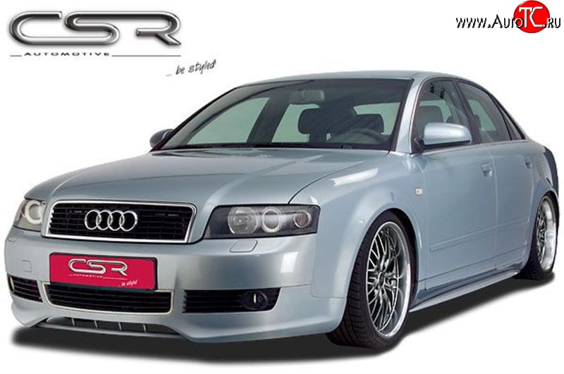 4 399 р. Накладка CSR на передний бампер Audi A4 B6 седан (2000-2006)  с доставкой в г. Майкоп
