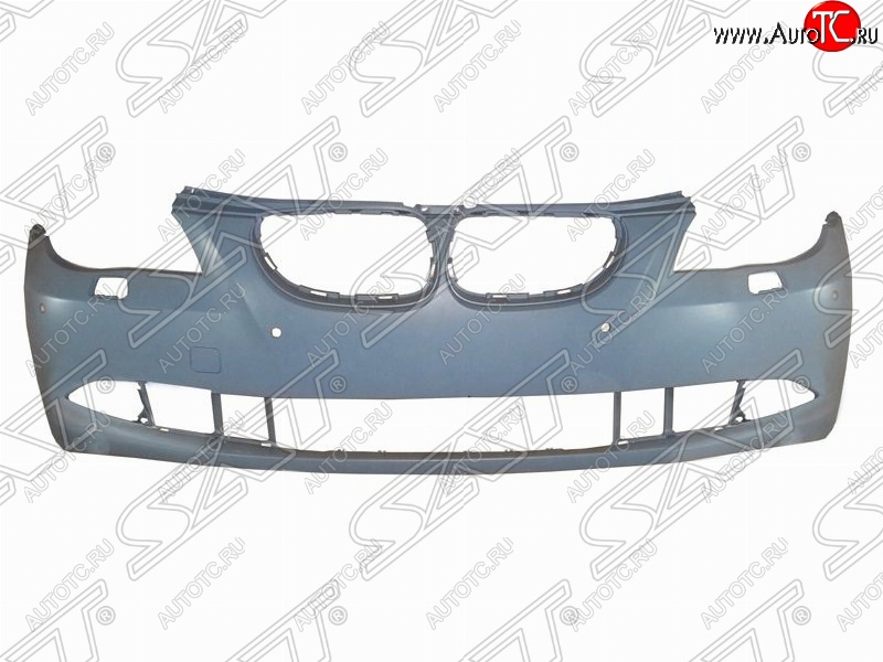 3 299 р. Передний бампер SAT (с отв. под омыватели и сонары, пр-во Тайвань) BMW 5 серия E60 седан дорестайлинг (2003-2007) (Неокрашенный)  с доставкой в г. Майкоп