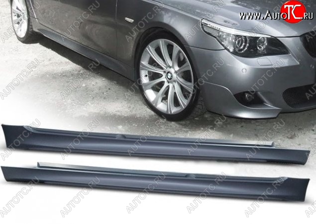 17 449 р. Пороги накладки E61 (Sedan) M-pakiet BMW 5 серия E60 седан дорестайлинг (2003-2007) (Неокрашенные)  с доставкой в г. Майкоп