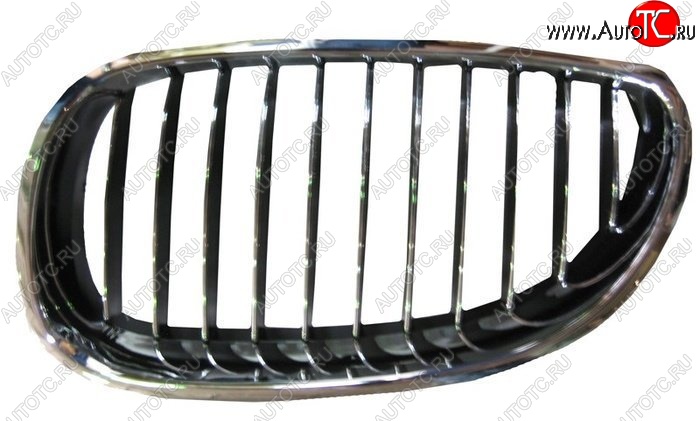 1 759 р. Левая решетка радиатора SAT BMW 5 серия E60 седан дорестайлинг (2003-2007) (Хром)  с доставкой в г. Майкоп