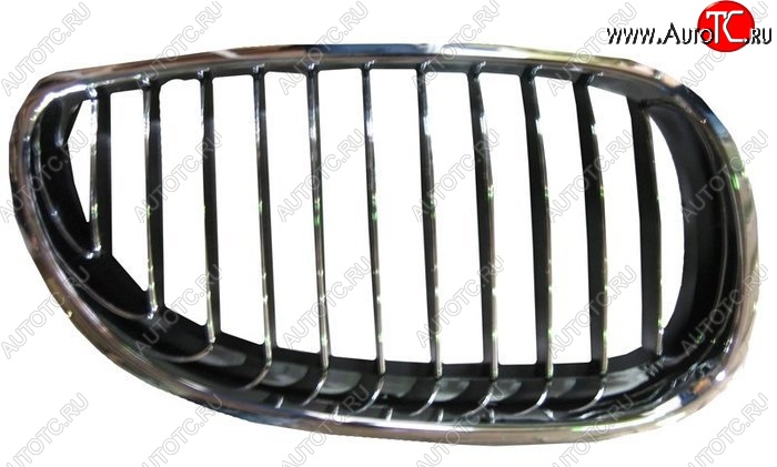 1 759 р. Правая решетка радиатора SAT (хром) BMW 5 серия E60 седан дорестайлинг (2003-2007) (Неокрашенная)  с доставкой в г. Майкоп