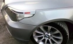 1 249 р. Реснички на фары CT BMW 5 серия E60 седан дорестайлинг (2003-2007) (Неокрашенные)  с доставкой в г. Майкоп. Увеличить фотографию 3