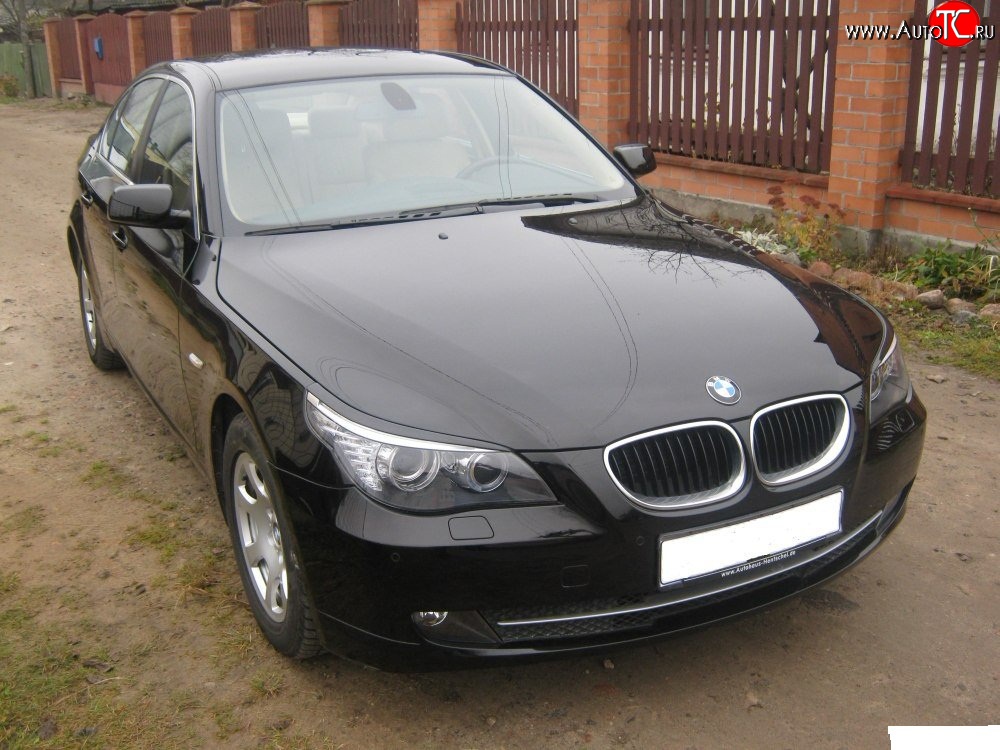 739 р. Реснички Style на фары BMW 5 серия E60 седан дорестайлинг (2003-2007)  с доставкой в г. Майкоп