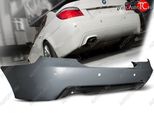 36 949 р. Задний бампер (E60) M-pakiet BMW 5 серия E60 седан дорестайлинг (2003-2007) (Неокрашенный)  с доставкой в г. Майкоп