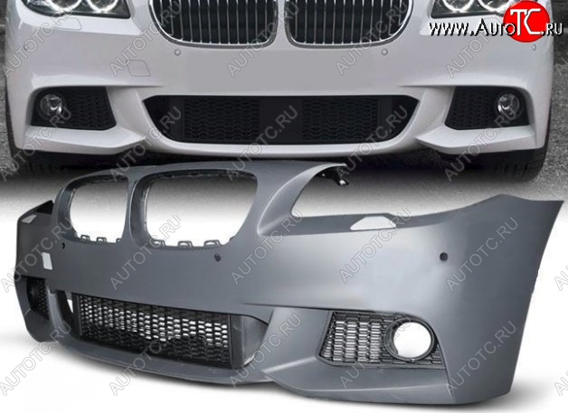 30 949 р. Передний бампер M-pakiet BMW 5 серия F11 дорестайлинг, универсал (2009-2013) (Неокрашенный)  с доставкой в г. Майкоп