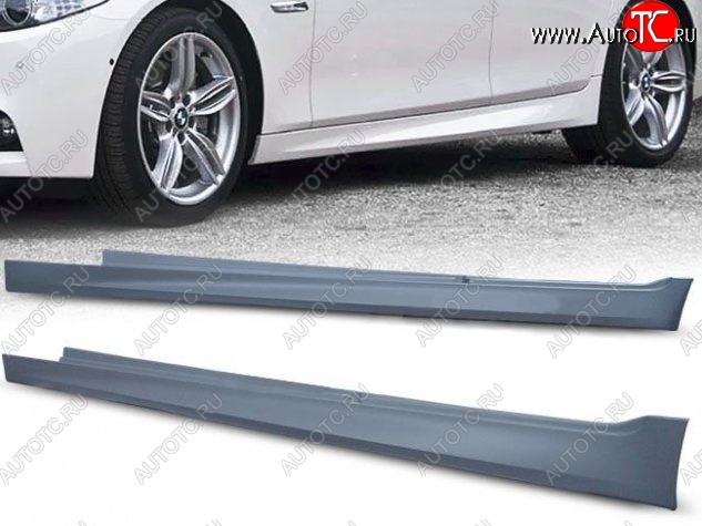16 149 р. Пороги накладки M5 Style BMW 5 серия F10 рестайлинг, седан (2013-2017) (Неокрашенные)  с доставкой в г. Майкоп