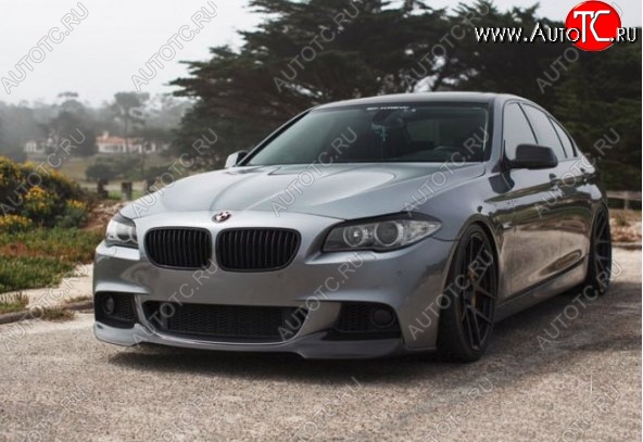 1 499 р. Реснички на фары CT BMW 5 серия F10 седан дорестайлинг (2009-2013) (Неокрашенные)  с доставкой в г. Майкоп