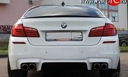 5 999 р. Лип спойлер М-Perfomance BMW 3 серия F30 седан дорестайлинг (2012-2015) (Черный матовый)  с доставкой в г. Майкоп. Увеличить фотографию 3