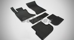 Износостойкие коврики в салон с рисунком Сетка 4WD SeiNtex Premium 4 шт. (резина) BMW 5 серия ( F11,  F10) (2009-2017) дорестайлинг, универсал, седан дорестайлинг, рестайлинг, седан, рестайлинг, универсал