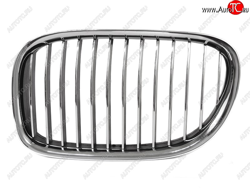 1 169 р. Левая решетка радиатора SAT (хром) BMW 7 серия F01-F04 седан (2008-2015) (Неокрашенная)  с доставкой в г. Майкоп