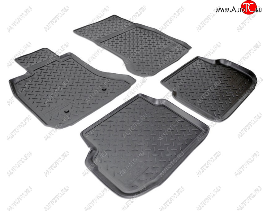 3 199 р. Комплект ковриков в салон Norplast Unidec BMW 7 серия F01-F04 седан (2008-2015) (Цвет: черный)  с доставкой в г. Майкоп