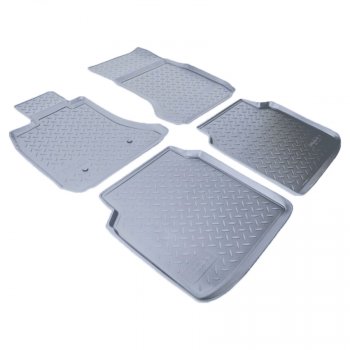 Коврики салона Norplast Unidec (Long) BMW 7 серия  F01-F04 (2008-2015) седан (Цвет: серый)