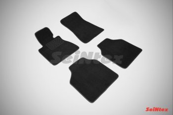 Комплект ворсовых ковриков в салон LUX L Seintex BMW 7 серия  E65,E66, E67, E68 (2001-2008) дорестайлинг, седан, рестайлинг, седан (Черный)