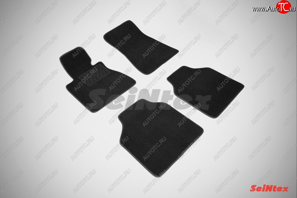 2 899 р. Комплект ворсовых ковриков в салон LUX L Seintex  BMW 7 серия  E65,E66, E67, E68 (2001-2008) дорестайлинг, седан, рестайлинг, седан (Черный)  с доставкой в г. Майкоп