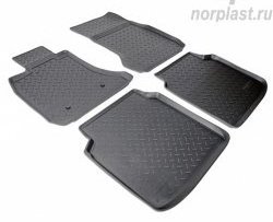 Комплект ковриков в салон Norplast Unidec (Long) BMW 7 серия  F01-F04 (2008-2015) седан (Цвет: черный)