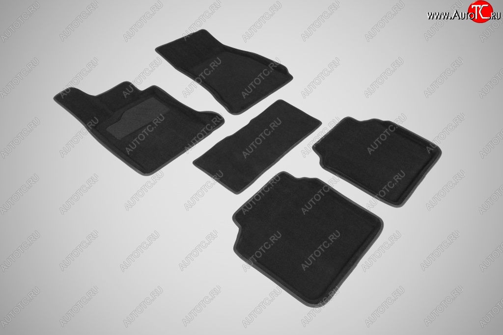 5 699 р. Износостойкие коврики в салон 3D BMW 7 Ser G-12 черные (компл) BMW 7 серия G11-G12 дорестайлинг,седан (2015-2019)  с доставкой в г. Майкоп
