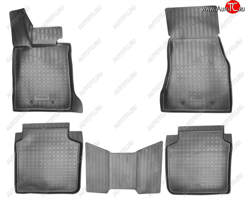3 199 р. Комплект ковриков в салон Norplast Unidec (Long) BMW 7 серия G11-G12 дорестайлинг,седан (2015-2019) (Цвет: черный)  с доставкой в г. Майкоп