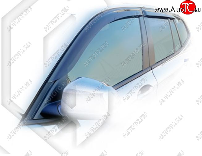 2 099 р. Дефлектора окон CA-Plastic BMW X3 G01 дорестайлинг (2017-2021) (Classic полупрозрачный, Без хром.молдинга)  с доставкой в г. Майкоп