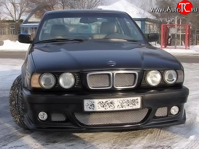 6 899 р. Передний бампер RIEGER BMW 5 серия E34 седан дорестайлинг (1988-1994) (Неокрашенный)  с доставкой в г. Майкоп