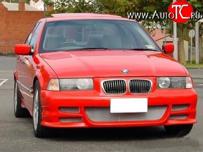 8 149 р. Передний бампер Seidl V2 BMW 3 серия E36 седан (1990-2000) (Неокрашенный)  с доставкой в г. Майкоп