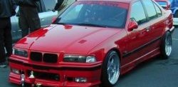 849 р. Реснички на фары Sport  BMW 3 серия  E36 (1990-2000) седан (Неокрашенные)  с доставкой в г. Майкоп. Увеличить фотографию 2