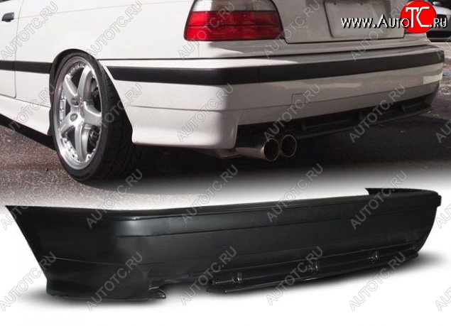 16 899 р. Задний бампер M-Style BMW 3 серия E36 седан (1990-2000) (Неокрашенный)  с доставкой в г. Майкоп