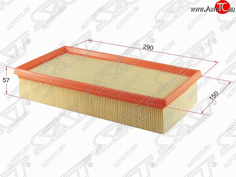 299 р. Фильтр воздушный двигателя SAT (290х150х57 mm)  BMW 7 серия  E38 - X5  E53  с доставкой в г. Майкоп