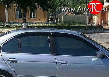999 р. Комплект дефлекторов окон (ветровиков) 4 шт. (седан) Russtal BMW 5 серия E39 седан дорестайлинг (1995-2000)  с доставкой в г. Майкоп