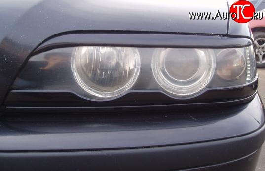 549 р. Верхние реснички на фары Drive  BMW 5 серия  E39 (1995-2003) седан дорестайлинг, седан рестайлинг (Неокрашенные)  с доставкой в г. Майкоп