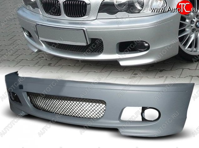 24 249 р. Передний бампер (Coupe) CT BMW 3 серия E46 седан дорестайлинг (1998-2001) (Неокрашенный)  с доставкой в г. Майкоп