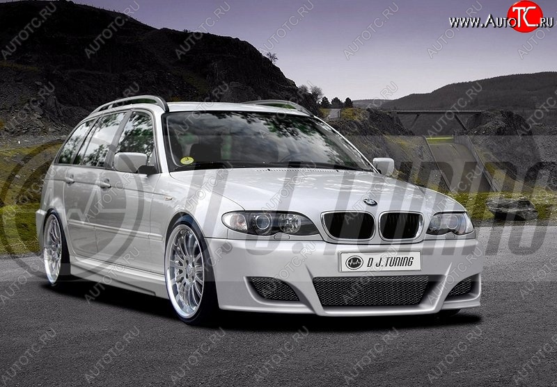 25 899 р. Передний бампер D.J. BMW 3 серия E46 седан дорестайлинг (1998-2001)  с доставкой в г. Майкоп