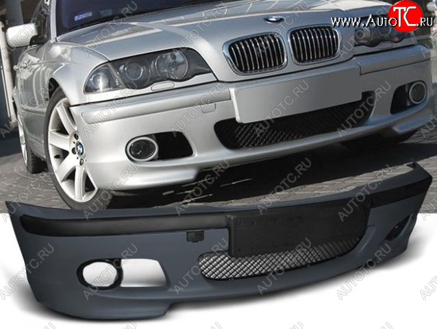 13 099 р. Передний бампер (Coupe) M-pakiet BMW 3 серия E46 седан дорестайлинг (1998-2001) (Неокрашенный)  с доставкой в г. Майкоп
