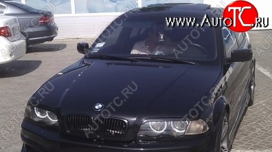 1 649 р. Реснички на фары M3-Style BMW 3 серия E46 седан дорестайлинг (1998-2001) (Неокрашенные)  с доставкой в г. Майкоп
