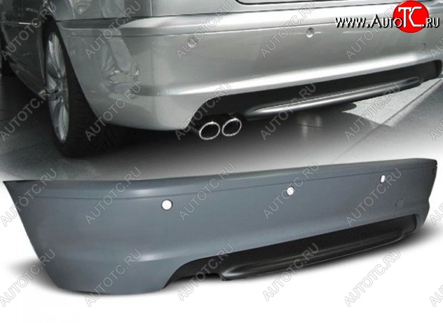 33 949 р. Задний бампер (Coupe) M-pakiet BMW 3 серия E46 седан дорестайлинг (1998-2001) (Неокрашенный)  с доставкой в г. Майкоп