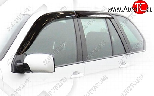 1 999 р. Дефлектора окон CA-Plastiс BMW X5 E53 дорестайлинг (1999-2003) (Classic полупрозрачный, Без хром.молдинга)  с доставкой в г. Майкоп