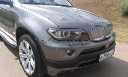 3 149 р. Реснички Storm на фары BMW X5 E53 дорестайлинг (1999-2003) (Неокрашенные)  с доставкой в г. Майкоп. Увеличить фотографию 2