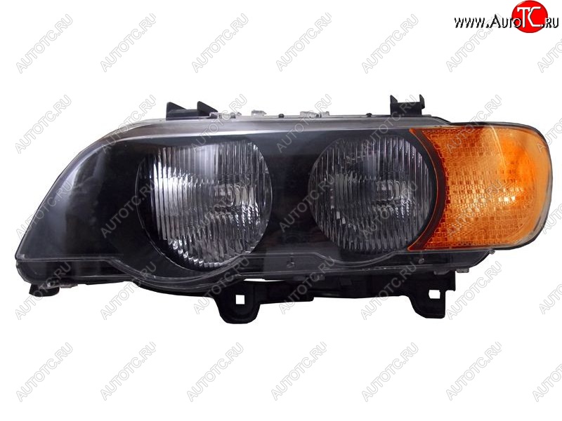 37 649 р. Левая фара SAT (желтый поворот) BMW X5 E53 дорестайлинг (1999-2003)  с доставкой в г. Майкоп