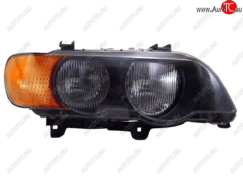 37 649 р. Правая фара SAT (желтый поворот) BMW X5 E53 дорестайлинг (1999-2003)  с доставкой в г. Майкоп