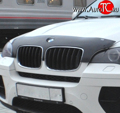 1 249 р. Дефлектор капота NovLine BMW X5 E70 дорестайлинг (2006-2010)  с доставкой в г. Майкоп