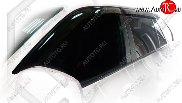 2 199 р. Дефлектора окон CA-Plastic BMW X5 E70 рестайлинг (2010-2013) (Classic полупрозрачный, Без хром.молдинга)  с доставкой в г. Майкоп