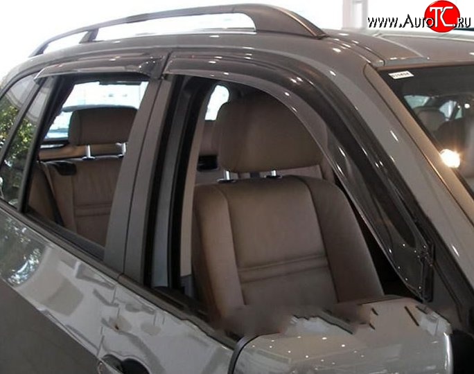 999 р. Комплект дефлекторов окон (ветровиков) 4 шт. Russtal BMW X5 E70 рестайлинг (2010-2013)  с доставкой в г. Майкоп