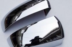 6 899 р. Накладки на зеркала СТ BMW X5 E70 дорестайлинг (2006-2010) (Неокрашенные)  с доставкой в г. Майкоп. Увеличить фотографию 2