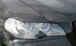 1 499 р. Реснички на фары CT BMW X5 E70 дорестайлинг (2006-2010) (Неокрашенные)  с доставкой в г. Майкоп. Увеличить фотографию 3