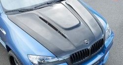 32 249 р. Пластиковый капот Hamman Style BMW X6 E71 дорестайлинг (2008-2012) (Неокрашенный)  с доставкой в г. Майкоп. Увеличить фотографию 3