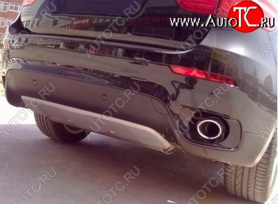 46 999 р. Накладка на задний бампер CT BMW X6 E71 дорестайлинг (2008-2012) (Неокрашенная)  с доставкой в г. Майкоп